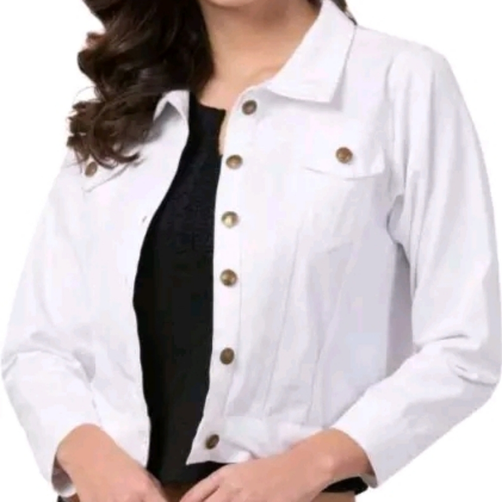 White Denim Jackets - Picture 2 of 3